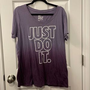 Purple Nike tee